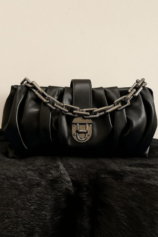 Ruched Chain Bags
