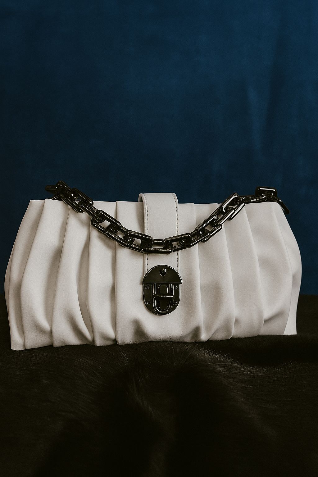 Ruched Chain Bags