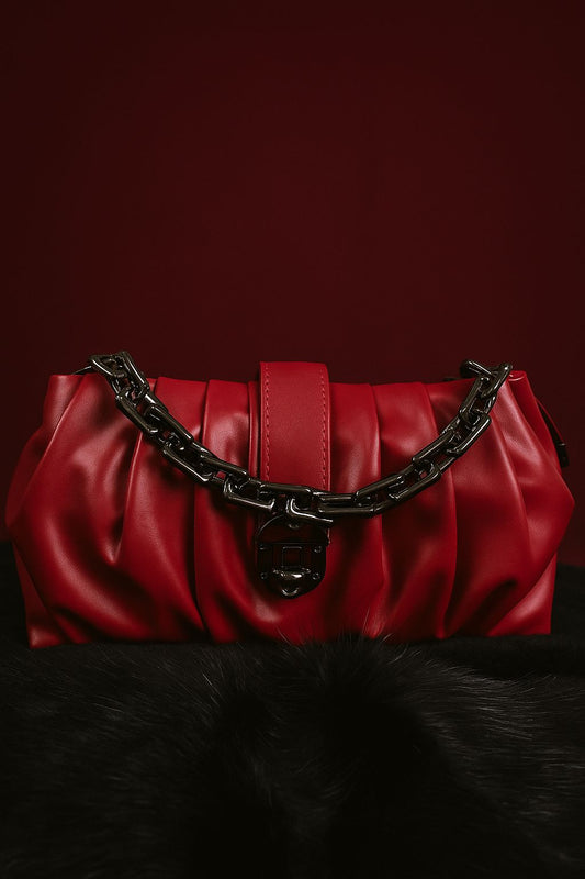 Ruched Chain Bags